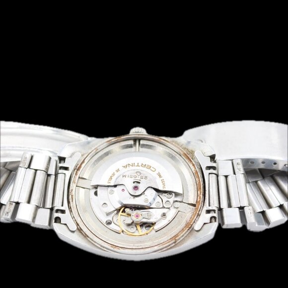 Vintage 36mm Certina Club 2000 Men's Automatic Wristwatch 25-651M Swiss Steel - Picture 4 of 8